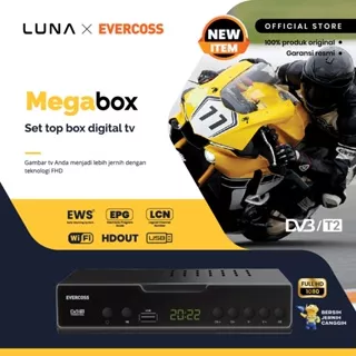 LUNA x EVERCOSS SET TOP BOX STB MEGA BOX