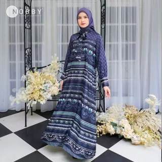 Nobby - Bohema Dress 1 Gamis Wanita Bahan Satin Silk Gamis Premium
