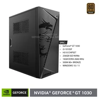 PC Rakitan NVIDIA [Office ESSENTIAL PC V2.0] | GeForce GT 1030 GDDR5 | Gen 10