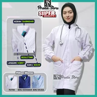 Jas Laboratorium Warna | Jas Lab Rumah Sakit | Jas Lab Pabrik Kosmetik, Pengolahan Makanan, Industri Kimia | Jas Praktek Dokter | Jas Lab Perawat , Bidan