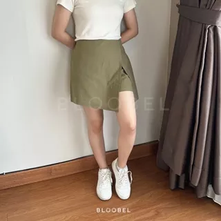 Bloobel - Kylie Skort (CRK028) Skort Wanita Rok Celana Wanita / Premium Skirt Hotpants Linen / Rok Celana Pendek Rok Mini Wanita Terbaru / Rok Celana Pendek Korean Stylish / Mini Skirt Style Korea