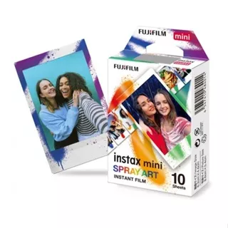 Fujifilm Instax Mini Paper Film Motif Spray Art Isi 10 Pcs Refil Polaroid Film