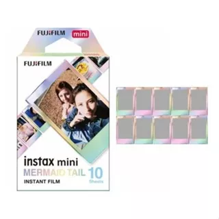 Fujifilm Instax Mini Paper Film Motif Mermaid Tail Isi 10 Pcs Refil Instax Mini