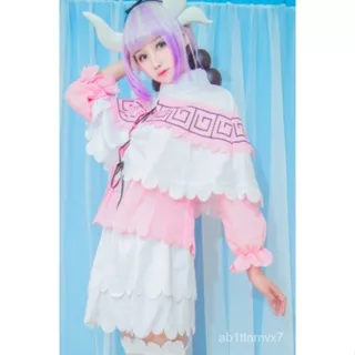 MPIDMiss Kobayashis Dragon Maid Cosplay Kanna Kamui Costume Kobayashi Kanna Wig Kanna Kamuy Dress