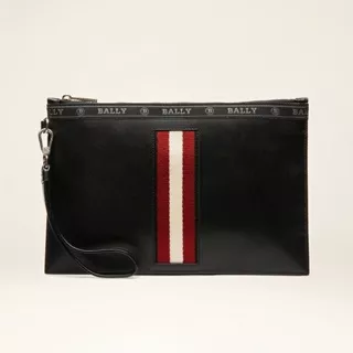 Blly SS23 Benery Leather Clutch Black/Red (26 x 17 x 5)