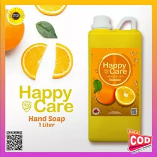 sabun cuci tangan hand soap happy care 1 liter aroma jeruk izin menkes
