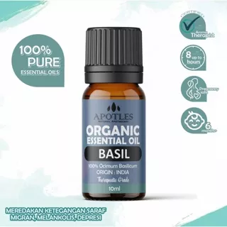 Basil Essential Oil - Minyak Aromaterapi Kemangi Basil Oil 10ml