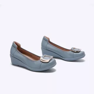 Everbest Ladies Sanki Sepatu Wedges Wanita Warna Almond, Blue, Black