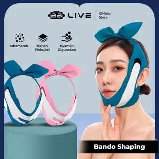 BB Live FACE BELT (OVAL) Merampingkan Bentuk Wajah / V-Shape Belt Face Lift Slimmer Chin Sabuk Penirus Pipi Pelangsing Wajah / Sabuk Bando Penirus Wajah V Shape Face Slimming Lift Up Belt / Penirus Pipi Wajah Penghilang Double Chin