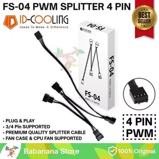 ID Cooling FS-04 fan splitter kabel cabang fs 04 1 to 4 pwm original