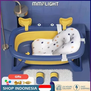 Mmflight Bak Mandi Bayi Lipat / Portable Baby Bath Tube / Perlengkapan Mandi Bayi