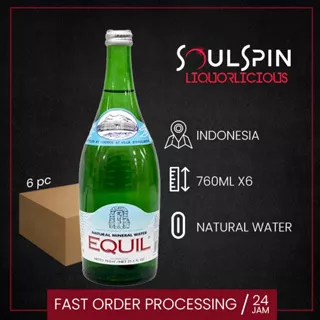 Equil Natural Mineral Water 760ml [ dus isi 6 botol ]