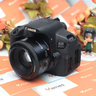 CANON 650D Lensa Fix 50mm F1.8 Yongnuo Kamera DSLR -Paket Bokeh