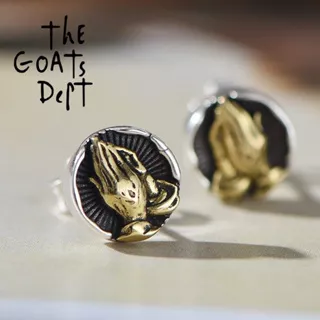 The Goats Dept - Praise De Pretiare Earrings Original / tgd850 anting tangan praise warna emas silver motif kado hadiah terbaik perhiasan aksesoris pria wanita warna perak silver lucu kado unik pria wanita unisex hadiah cowok cewek pacar couple skena up