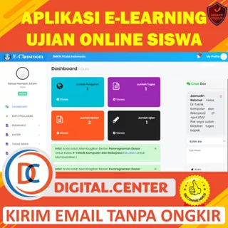 Aplikasi Sourcode E-Learning dan Ujian Online Berbasi Website