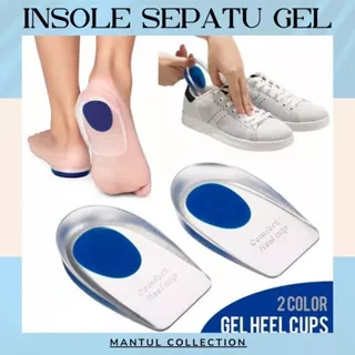 Alas sepatu insoles Gel heels cushion bantalan silikon tumit kaki