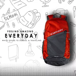 MURAH MAXIMOV BAG Red Tas ransel pria sekolah outdoor traveling laptop 35 liter FREE COVER BAG