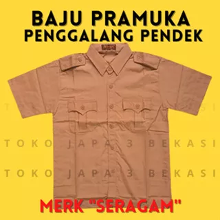 BAJU PRAMUKA PENGGALANG PENDEK/BAJU PRAMUKA MERK SERAGAM/BAJU PRAMUKA PENGGALANG/BAJU PRAMUKA SMP./SMA