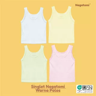 BUNDLING HEMAT NAGATOMI - Kaos Dalam Anak/Singlet Anak Warna Polos