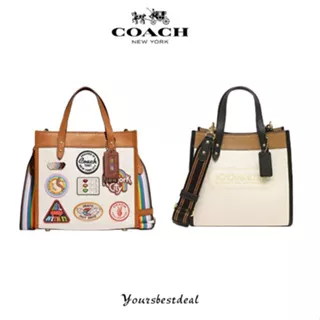 Coach Field Tote 22 with Patches CA138 C3461