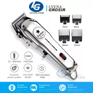 Alat Cukur Rambut Cas Kemei KM 1996 Hair Clipper Charger Metal Body Cukuran CAS