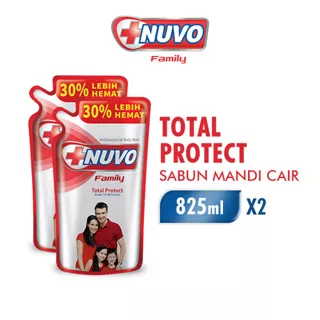 NUVO Total Protect Sabun Mandi Cair 2 x 825 mL