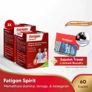 Fatigon Spirit 2 Box - Vitamin B Kompleks Free Sajadah Travel