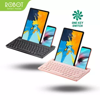 ROBOT Keyboard Bluetooth ROBOT KB10 Portable Multi Device & 2.4G Wireless 3 Connection Mode - Garansi 1 Tahun