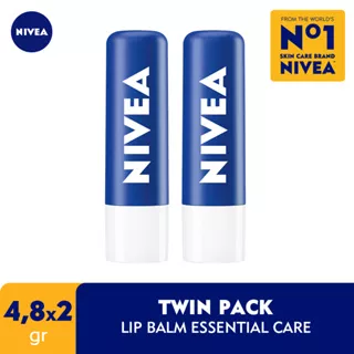 NIVEA Lip Balm Original Essential Care 4.8 gr Twinpack
