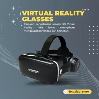 Kacamata Film VR Box Virtual Reality Dengan Headphone
