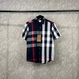 kemeja burberry mirror / kemeja pendek burberry pria / kemeja polos pendek import / kemeja import pria / kemeja lengan pendek / kemeja burberry unisex / kemeja import