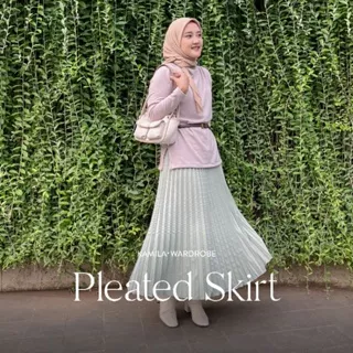 Kamila - PLEATS SKIRT Rok Wanita Muslim