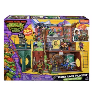 Mainan figur TMNT Movie Sewer Lair Playset