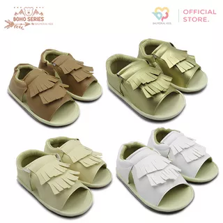 BALMORAL KIDS Boho Series Prewalker Sepatu Sandal Bayi Perempuan Usia 0 - 24 Bulan Anti Slip Girls Newborn Shoes Ringan dan Nyaman PWN-01