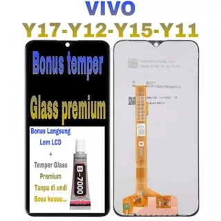 LCD VIVO Y17 - Y12 - Y15 - Y11 - Y12i - ORIGINAL Black Seri Baterai B-G7 + Touchscreen Fullset Komplit