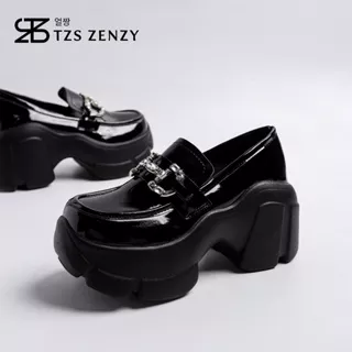 TZS Zenzy Helshy Platform - Sepatu Wedges Wanita - Sepatu Platform Wanita - Loafers Platform Wanita