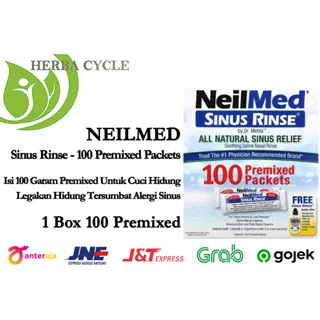 Neilmed Sinus Rinse packs premix 100 pc cuci hidung sinusitis Terapi Sinus Neilmed Premix