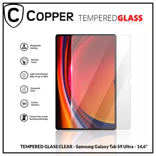 Copper Tempered Glass Full Clear - Samsung Tab S9 Ultra New (14.6)