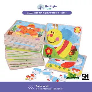 Beringin Toys Mainan Edukasi - Double Sided Bar Puzzle / Mainan Puzzle Anak / Puzzle Kayu / Jigsaw Puzzle