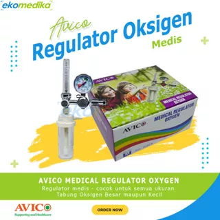 Regulator Oksigen AVICO LIFERESOURCES GC Medical Oxygen Regulator Tabung Oksigen O2 / Regulator Medis GENERAL CARE