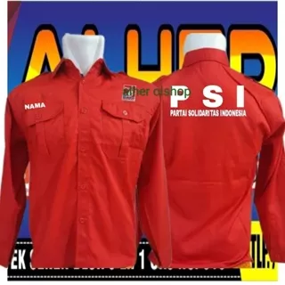 Kemeja PSI baju PSI seragam PSI Pdh PSI Pdl PSI kemeja partai PSI baju partai PSI seragam partai PSI kemeja kerja Partai psi baju kerja Partai PSI seragam kerja Partai PSI kemeja partai solidaritas Indonesia baju partai solidaritas Indonesia seragam parta