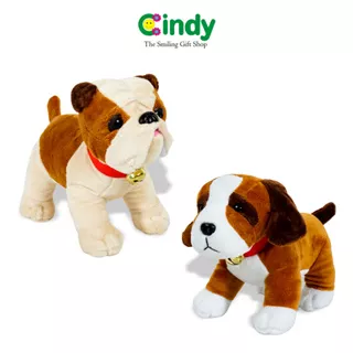 CINDY Boneka Anjing Bulldog Lucu - Boneka Dog Asst 10' - CBK1567