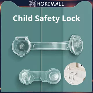 5pcs Baby Anti-Pinch Security Buckle Lock/Multipurpose Portable Transparent Child Safety Lock / Baby Drawer Lock / Child Anti-Opening Cabinet Door Refrigerator Lock Buckle