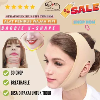 GO2SLIM 3D V SHAPE OVAL FACE LIFT SLIM BELT SABUK PENIRUS PIPI WAJAH PENGHILANG DOUBLE CHIN - BEIGE