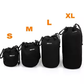 Lens Pouch Case Neoprene Matin Sarung Lensa