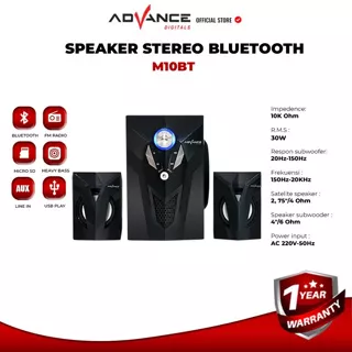 ADVANCE M10BT Speaker Stereo Bluetooth Xtra Bass Subwoofer FREE MASKER CCARE