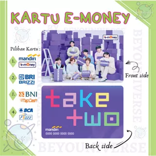 Emoney Flazz Etoll BTS Take Two Festa 2023 Mandiri E-money BCA Flazz E-toll BNI Tapcash BRI Brizzi 2 SISI