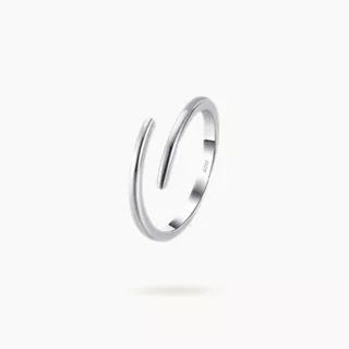 ANDALL - Promise Silver Ring [925 Sterling Silver with 18K Gold Cincin Wanita] (Cincin Anti Karat )