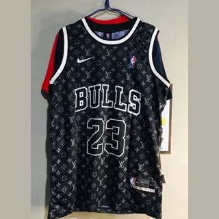 Jersey Basket Jordan Bulls Collab Lv Jersey Bulls Printing