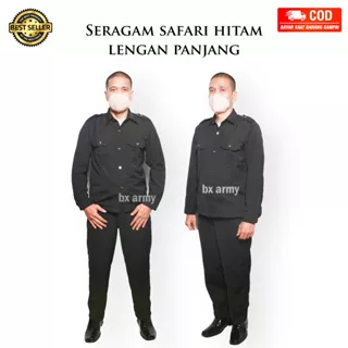 BAJU SAFARI SERAGAM SECURITY LENGAN PANJANG / SERAGAM SUPIR
